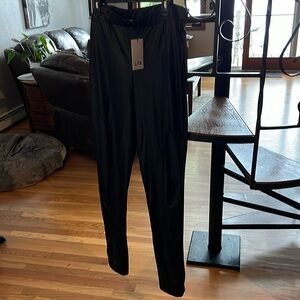 Faux leather leggings